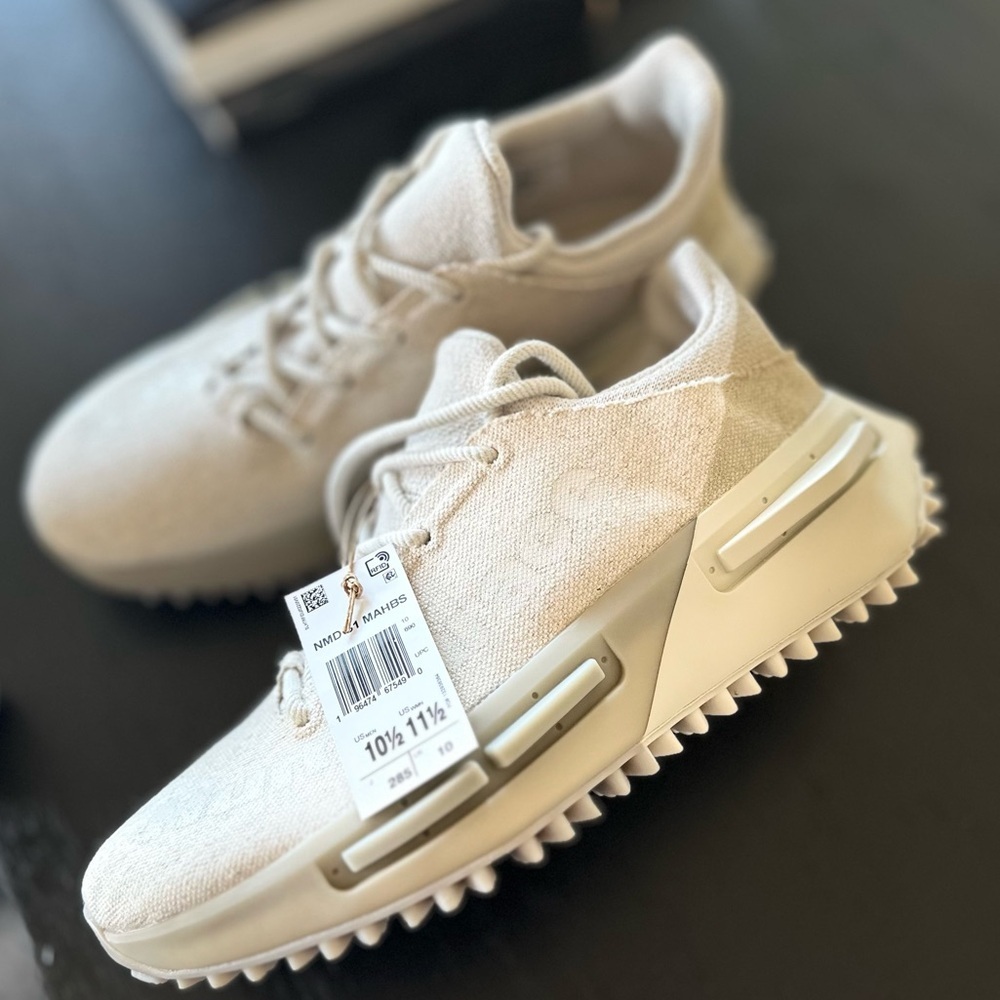 Adidas Pharrell NMD S1 MAHBS Humanrace Mahbs Oatmeal Men's Size 10.5 - Picture 8 of 10